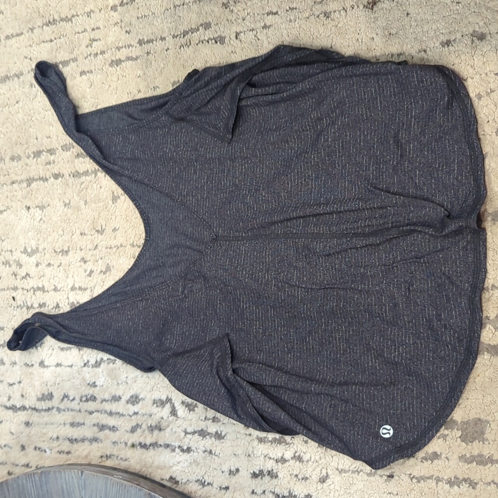Lululemon Seek The Heat Tank Heathered Black / Black - Picture 7 of 11